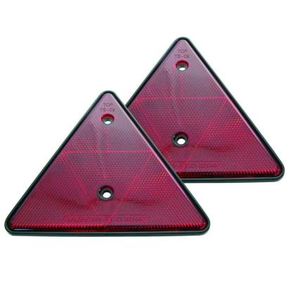 Catadioptru reflectorizant triunghi Carpoint fixare cu surub , 2 buc la blister AutoDrive ProParts