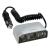 Priza auto tripla Carpoint 12V 8A cu 2 iesiri DC si una USB cu cablu de 30cm AutoDrive ProParts