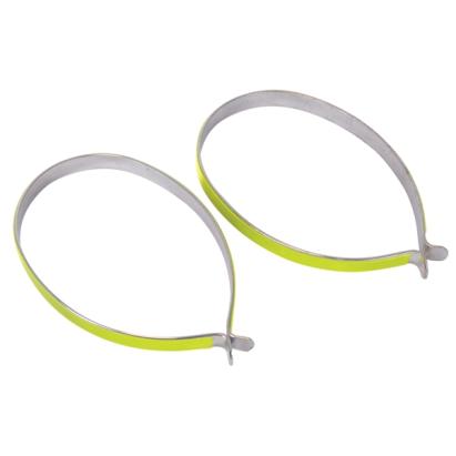 Set cleme reflectorizante pentru biciclisti cu insertie metalica , set 2 bucati AutoDrive ProParts