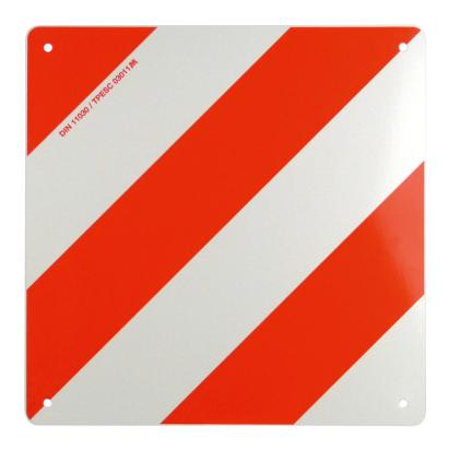 Placa reflectorizanta semnalizare gabarit depasit, din metal, Carpoint, 42,3 x 42,3 cm , CARGO AutoDrive ProParts