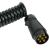 Cablu electric curent Carpoint pentru remorca , 34-70cm, 7 pini cu fisa + priza cu sistem de blocare, AutoDrive ProParts