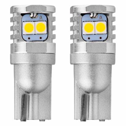 Bec de pozitie tip LED Canbus, T10 W2.1x9.5 W5W W10W 12V/24V , 3030 6SMD,, culoare alb , AMIO, set 2 buc AutoDrive ProParts