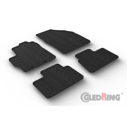 Set covorase auto din cauciuc Toyota Aygo X Hatchback 03.2022-, (5 usi, Manual/ Automat), Negru, Gledring, 4 buc. AutoDrive ProParts