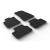 Set covorase auto din cauciuc Volvo C40 09.2021- (SUV, electric), Negru, Gledring, 4 buc. AutoDrive ProParts