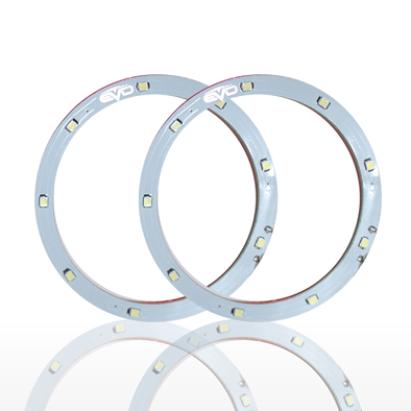 Set 2 leduri auto Angel Eyes LED EVO Formance 12cm culoare alba AutoDrive ProParts