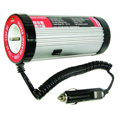 Invertor de tensiune auto Carpoint 12V-230V 150W 50-60Hz model rotund cu protectie supra-sarcina baterie descarcata supravoltaj scurt-circuit temperatura ridicata AutoDrive ProParts