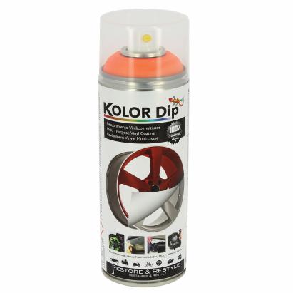 Spray vopsea cauciucata Kolor Dip Orange Fluorescent 400ml AutoDrive ProParts