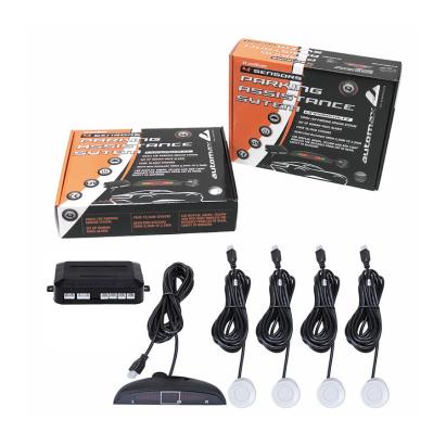 Senzori parcare Automax cu afisaj si semnalare acustica , 4 senzori albi AutoDrive ProParts