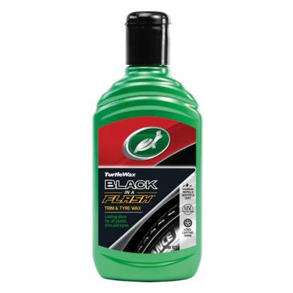 Solutie pentru restaurat elemente plastic exterior si anvelope Turtle Wax 52855 GL Black in A Flash 300ml AutoDrive ProParts