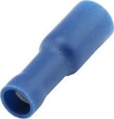 Papuci electrici izolati, mama, albastru Rotund, terminale pe cablu, 4,96 mm, lungime 25 mm, crimpat, 549, 10 buc. la blister Carpoint AutoDrive ProParts
