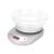 Cantar electronic de bucatarie, Verk Group, max 5 kg, alb, afisaj digital, 2 x AA R6, 20.5x16x5 cm GartenVIP DiyLine
