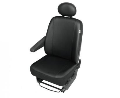 Husa auto scaun sofer Practical DV1 Trafic imitatie piele neagra pentru Renault Trafic 2001-2014, Opel Vivaro 2001-2014, Nissan Primastar AutoDrive ProParts