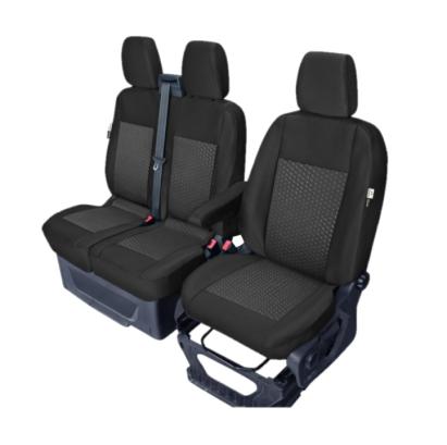 Set huse scaune auto Kegel Tailor Made pentru Ford Transit VIII 2013-, scaun sofer +bancheta pasager 2 locuri, cu deschidere ptr masuta, sezut rabatabil bancheta AutoDrive ProParts
