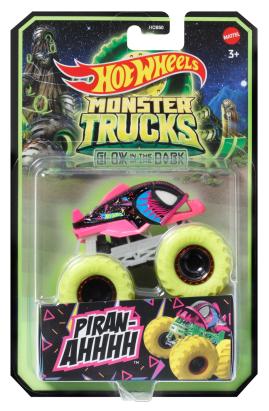 HOT WHEELS MONSTER TRUCK GLOW IN THE DARK MASINUTA PIRAN-AHHHH SCARA 1:64 SuperHeroes ToysZone