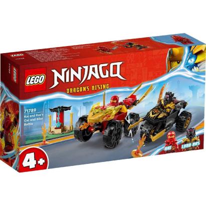 LEGO NINJAGO INFRUNTAREA DINTRE KAI A N MASINA SI RAS PE MOTOCICLETA 71789 SuperHeroes ToysZone