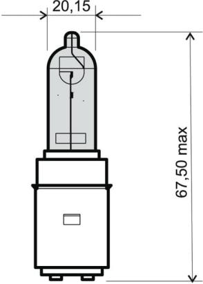 BEC HALOGEN (BA20D) LUMINA ALBASTRA - 12V 35/35W PowerTool TopQuality