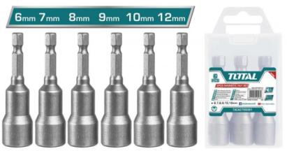 TOTAL - SET 6 CHEI -1/4" HEX - 65MM PowerTool TopQuality