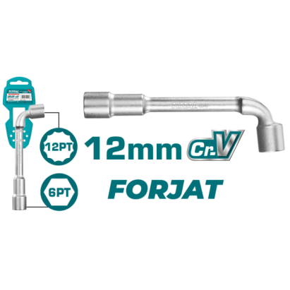 TOTAL - CHEIE TUBULARA TIP L - 12MM (INDUSTRIAL) PowerTool TopQuality