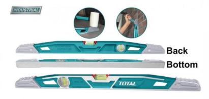 TOTAL - NIVELA CU BULA - ZIDARIE - 60CM - REZISTENTA LA SOCURI (INDUSTRIAL) PowerTool TopQuality