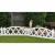 Gard de gradina decorativ, plastic, alb, set 4 buc, 59.5x33 cm GartenVIP DiyLine