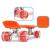 Skateboard Penny Board pentru copii cu roti din cauciuc, iluminate LED, culoare Orange FAVLine Selection