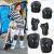Set pentru copii, 6 x protectii pentru genunchi, coate si incheieturi (bicicleta, role, skateboard, patine) FAVLine Selection