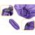 Saltea Autogonflabila "Lazy Bag" tip sezlong, 230 x 70cm, culoare Violet, pentru camping, plaja sau piscina FAVLine Selection