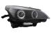 Faruri LED Angel Eyes BMW Seria 5  E60 E61 (2003-2007) LCI Design Negru Performance AutoTuning