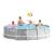Piscina structura metalica, rotunda, cu filtru, pompa, scara, prelata acoperire, gri, 457x107 cm, Intex Prism Frame GartenVIP DiyLine