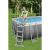Piscina structura metalica, dreptunghiulara, cu filtru, pompa, scara, dozator, gri, 488x244x122 cm, Bestway Power Steel GartenVIP DiyLine