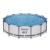 Piscina structura metalica, rotunda, cu filtru, pompa, scara, prelata acoperire, alb si gri, 427x107 cm, Bestway Steel Pro GartenVIP DiyLine