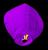 Lampioane zburatoare clasice colorate culoare violet MultiMark GlobalProd
