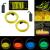 Kit fir luminos el wire pentru tuning roti bicicleta, lungime 4 m, invertoare incluse culoare galben MultiMark GlobalProd