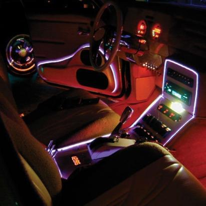 Fir cu lumina ambientala pentru auto, neon ambiental flexibil 3,2 mm culoare verde MultiMark GlobalProd