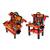 Banc de scule pentru copii, 68x58x33 cm, atelier 50 piese constructii, ceas MultiMark GlobalProd
