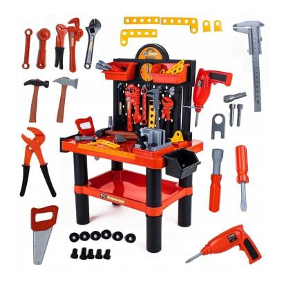 Banc de scule pentru copii, 68x58x33 cm, atelier 50 piese constructii, ceas MultiMark GlobalProd