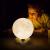 Lampa de veghe luna 3d 20 cm, 16 culori, telecomanda, suport lemn, reincarcabila usb MultiMark GlobalProd