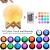 Lampa de veghe luna 3d 20 cm, 16 culori, telecomanda, suport lemn, reincarcabila usb MultiMark GlobalProd