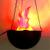 Lampa suspendata cu halogen, efect real flacara, lant inclus, 20 cm MultiMark GlobalProd