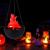 Lampa suspendata cu halogen, efect real flacara, lant inclus, 20 cm MultiMark GlobalProd