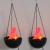 Lampa suspendata cu halogen, efect real flacara, lant inclus, 20 cm MultiMark GlobalProd