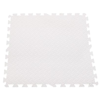 Covoras puzzle xl, 60x60 cm, grosime 2 cm, spuma eva, 2 piese culoare alb MultiMark GlobalProd