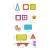 Set magnetic, constructie tren, jucarie diy cu 71 piese, diverse forme geometrice, multicolor MultiMark GlobalProd