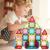 Set constructii magnetic cu 45 piese, multicolor, magnetic tiles, castel 3d MultiMark GlobalProd