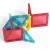 Set constructii magnetic cu 45 piese, multicolor, magnetic tiles, castel 3d MultiMark GlobalProd