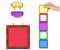 Set constructii magnetic cu 45 piese, multicolor, magnetic tiles, castel 3d MultiMark GlobalProd