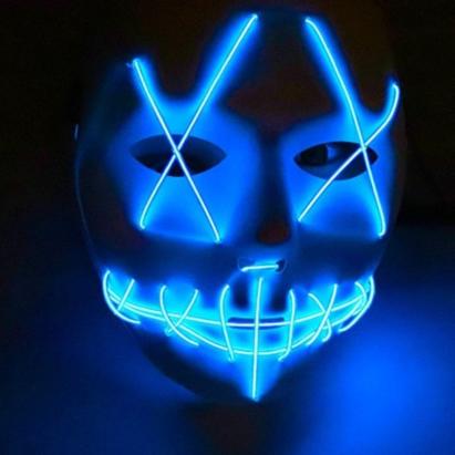 Masca horror purge luminoasa, 3 moduri iluminare, unisex, marime universala MultiMark GlobalProd