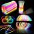 Betisoare bratari luminoase glow sticks, diverse culori, set 100 bucati culoare albastru MultiMark GlobalProd