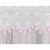 Cort castel printese, mini ghirlanda roz eleganta, 135x140 cm, 6 perdele tul, pliabil, husa depozitare MultiMark GlobalProd