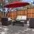 Umbrela gradina, diametru 300 cm, unghi reglabil, structura otel, impermeabila, rosu MultiMark GlobalProd